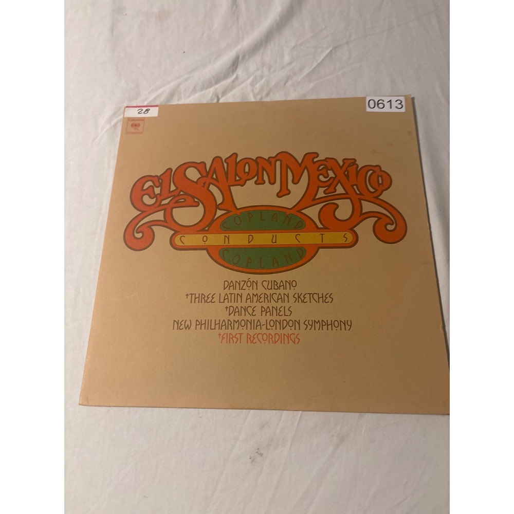 Columbia Copland Conducts Copland El Salon Mexico LP Vinyl 12" Good 1975 M 33269